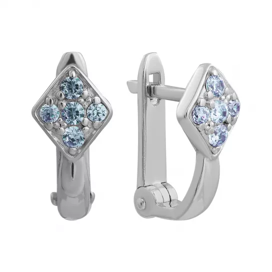 Серьги детские из серебра