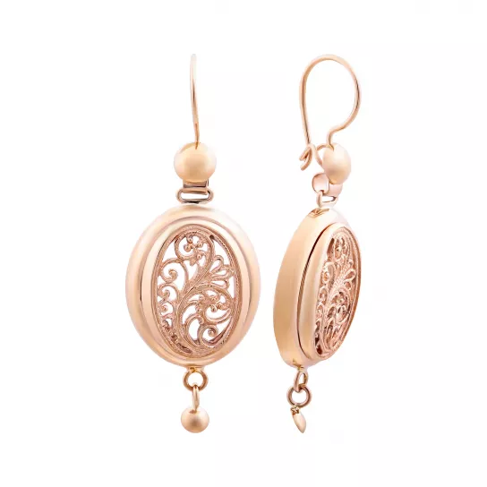 Серьги-самовары из золота