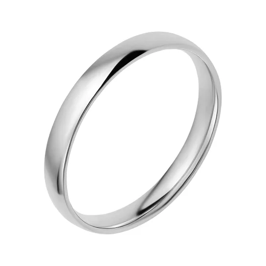 Кольцо обручальное из серебра