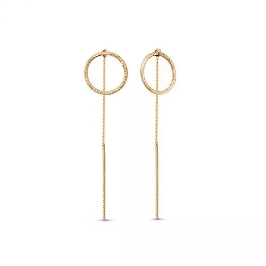 Серьги-продевки из золота