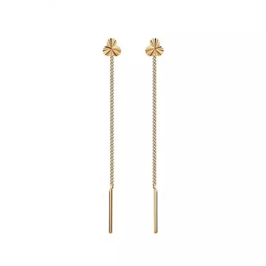 Серьги-продевки из золота