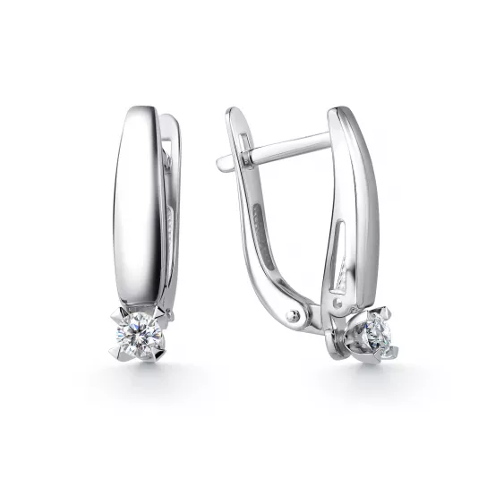 Серьги с бриллиантами из золота