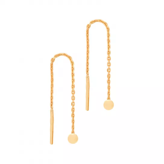 Серьги-продевки из золота