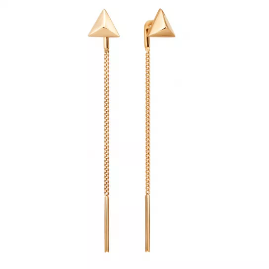 Серьги-продевки из золота