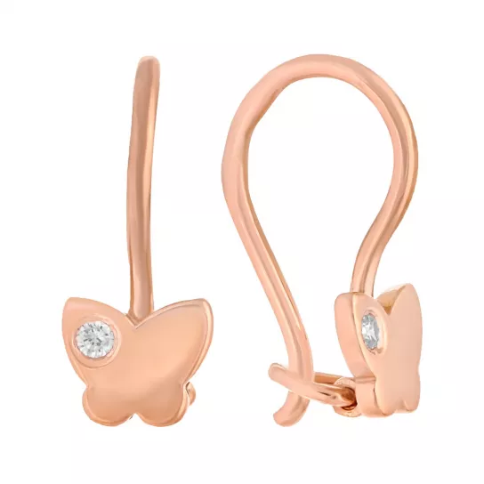 Серьги детские из золота