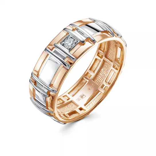 Кольцо с бриллиантами из золота